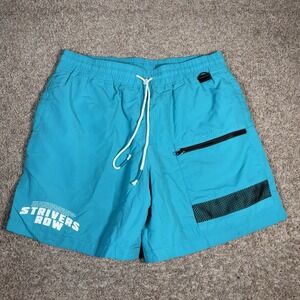 Strivers Row Teal Mens Swim Trunks Size XL‎ Mesh Lined Drawstrings Pool
